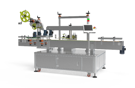 瓶子平面雙側面不干膠貼標機