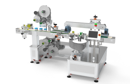 底面雙側面貼標機
