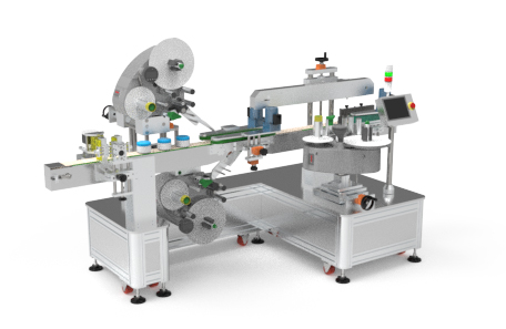 底面雙側面貼標機